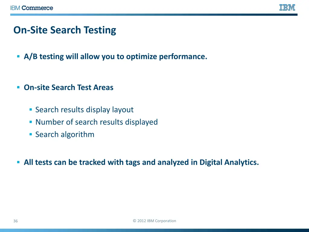 on site search testing