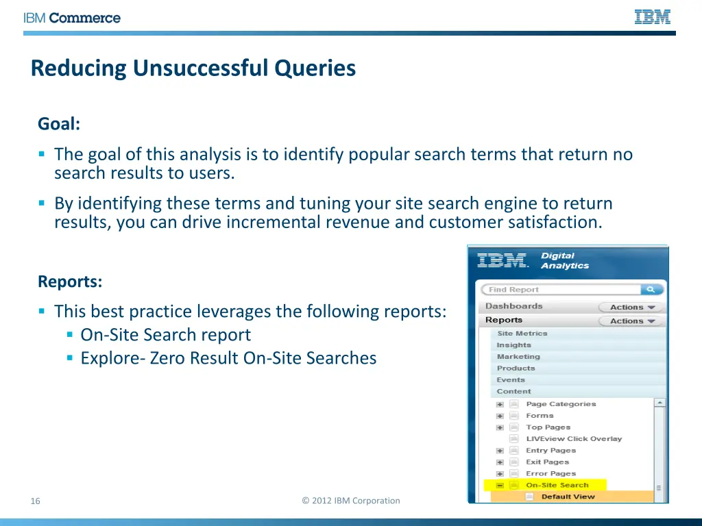 reducing unsuccessful queries