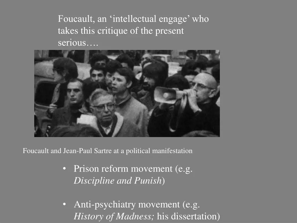 foucault an intellectual engage who takes this
