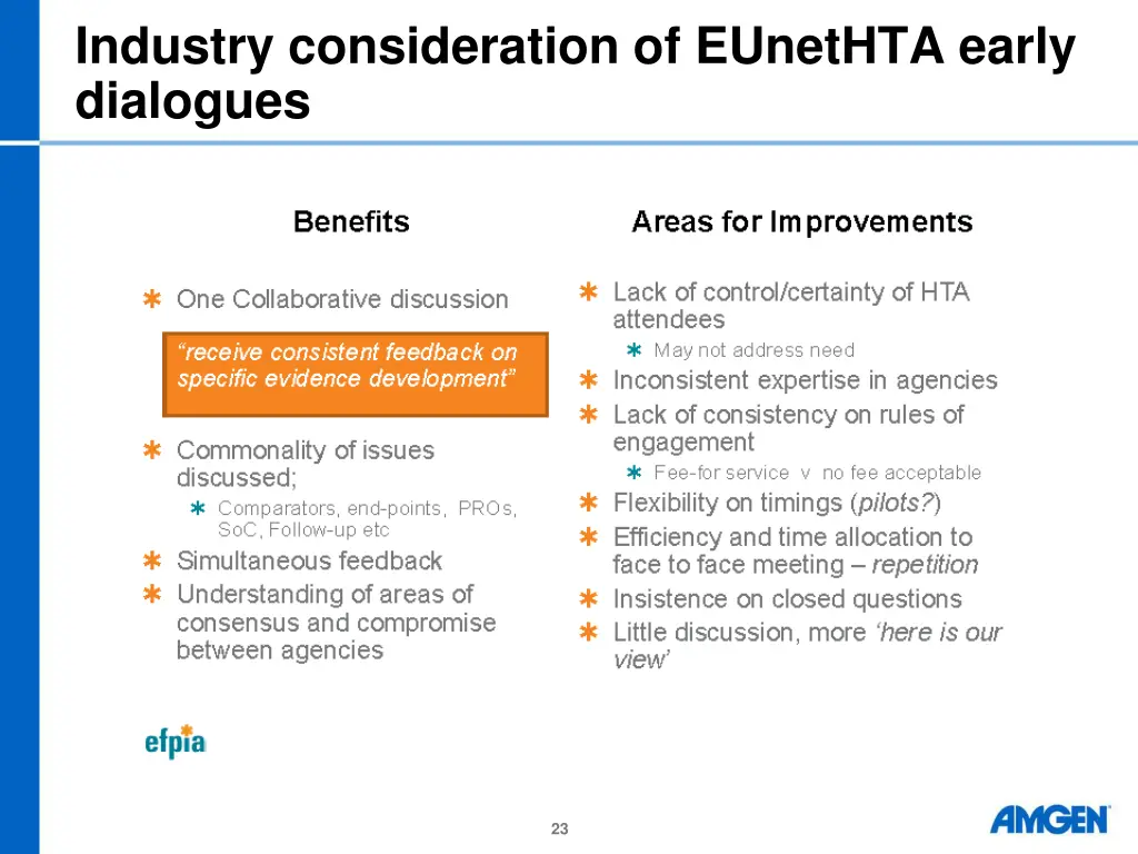 industry consideration of eunethta early dialogues