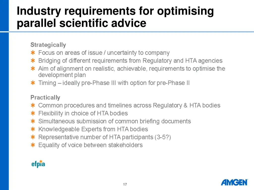 industry requirements for optimising parallel