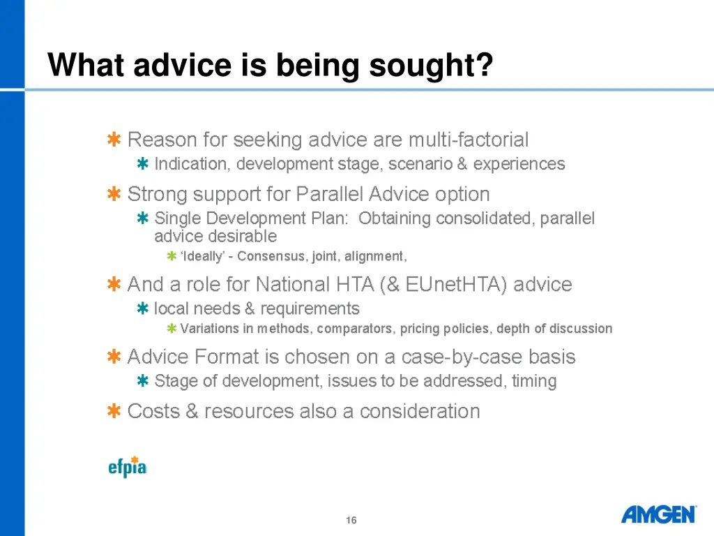 what advice is being sought