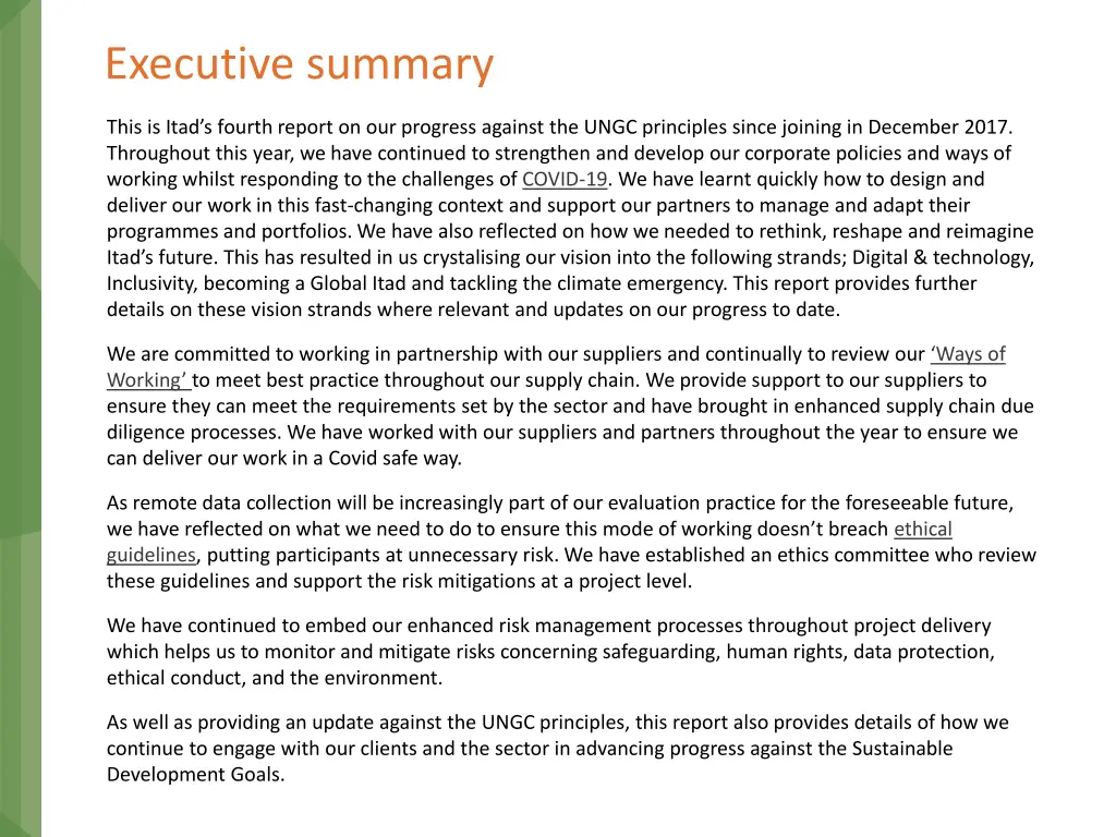 executive summary