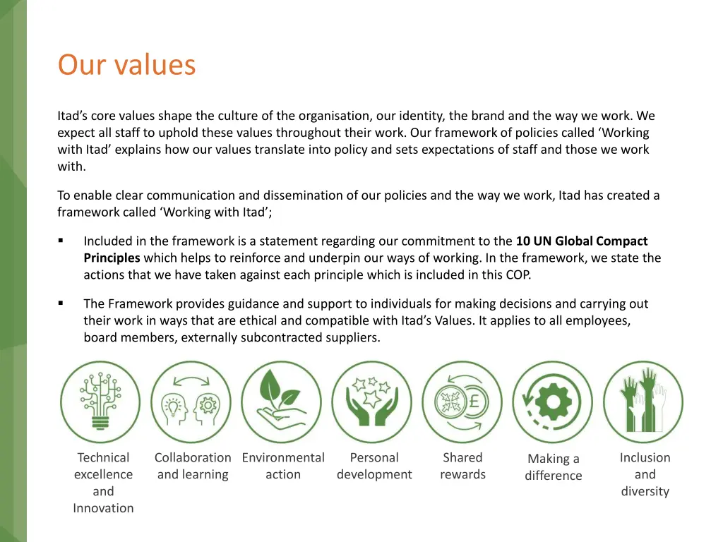 our values