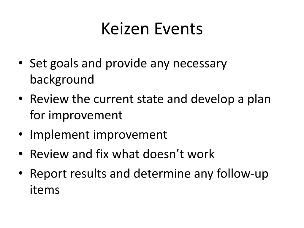 keizen events