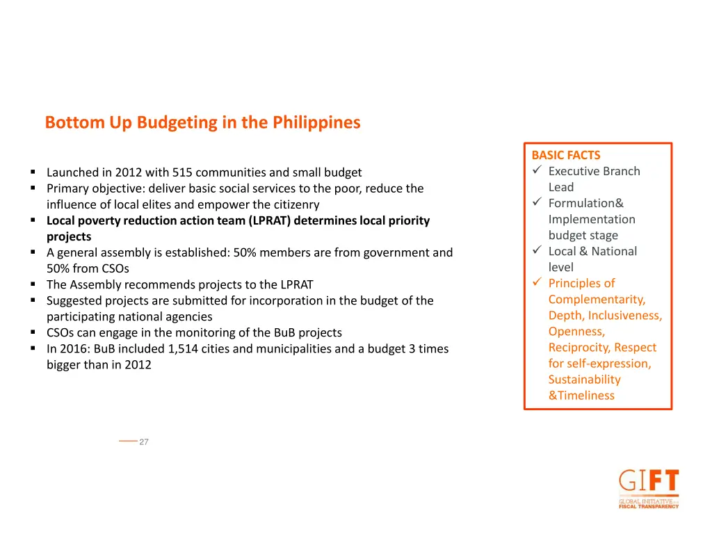 bottom up budgeting in the philippines