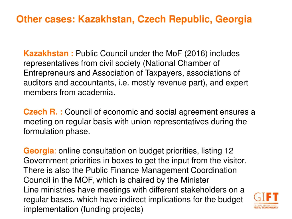 other cases kazakhstan czech republic georgia