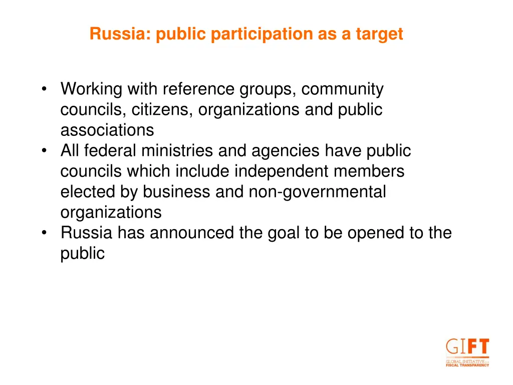 russia public participation as a target