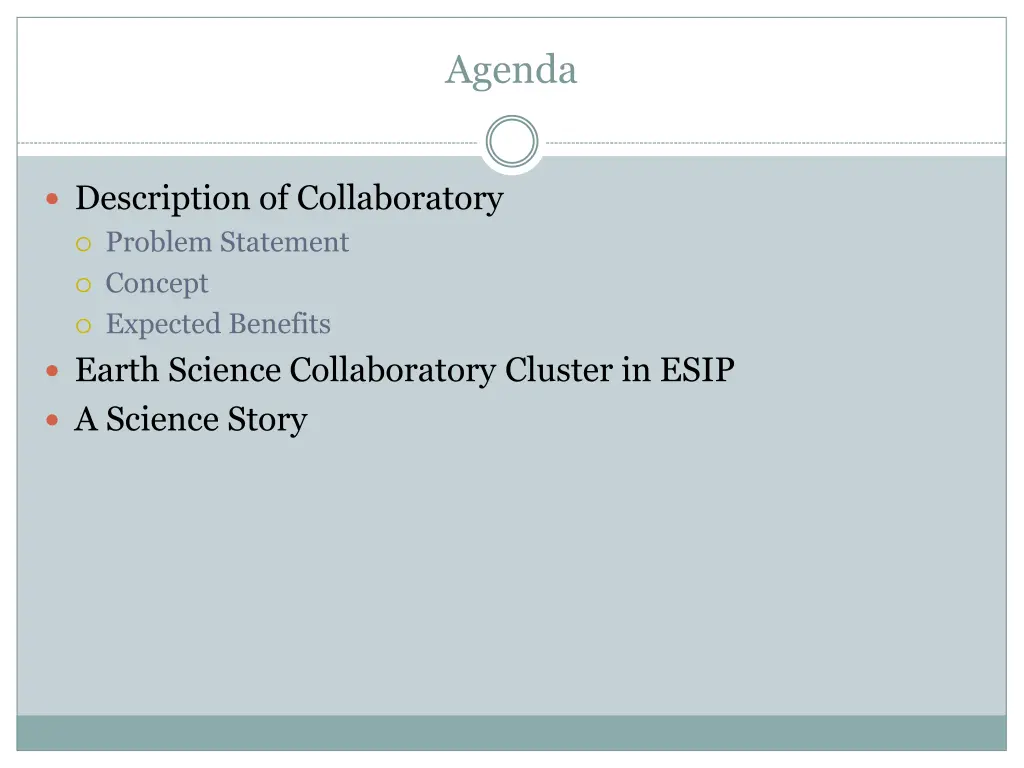 agenda