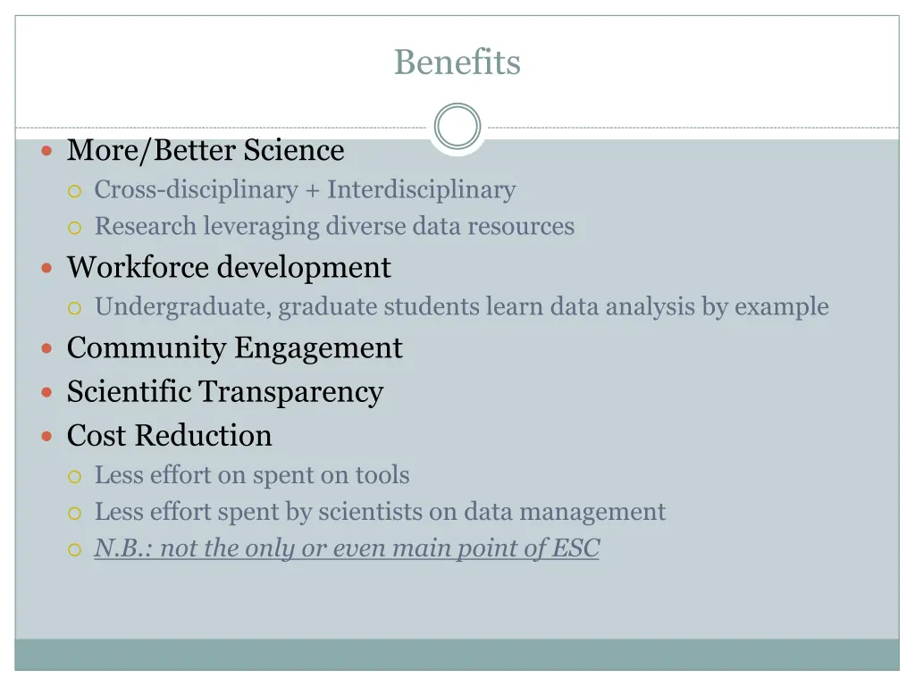 benefits