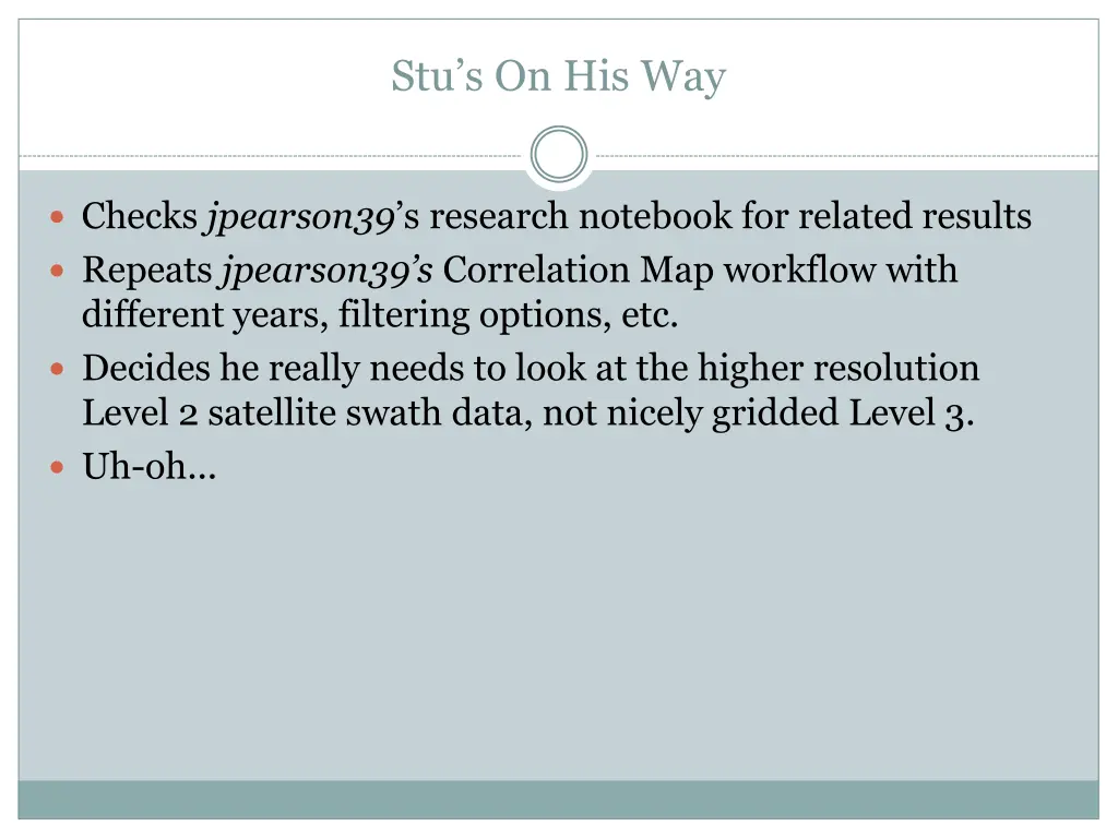 stu s on his way