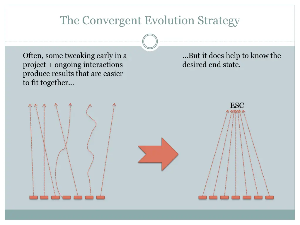 the convergent evolution strategy
