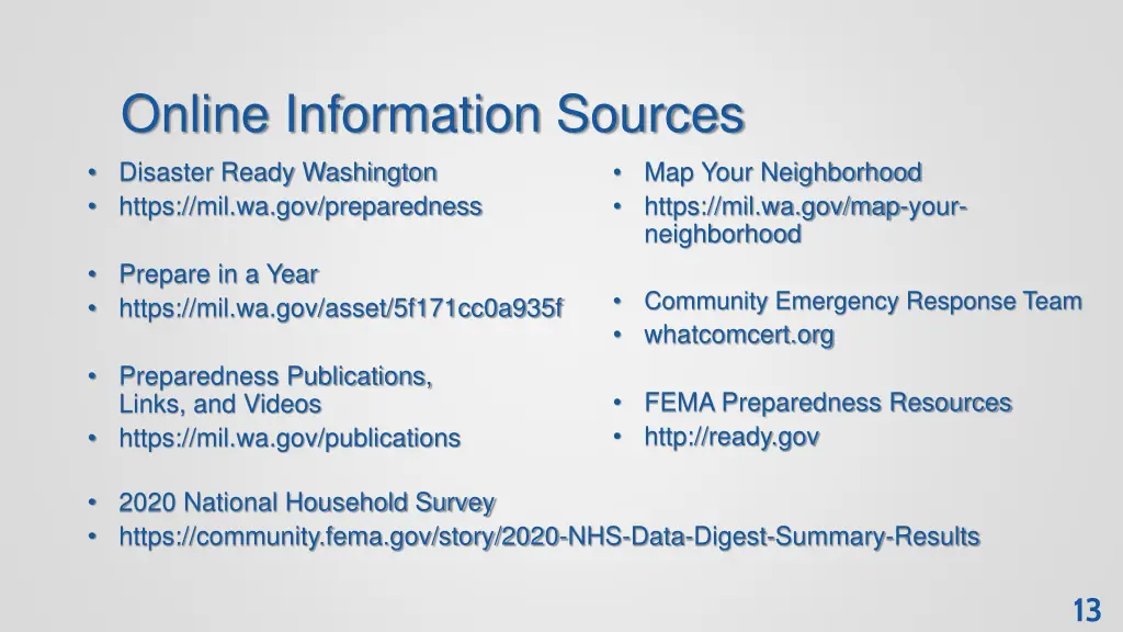 online information sources