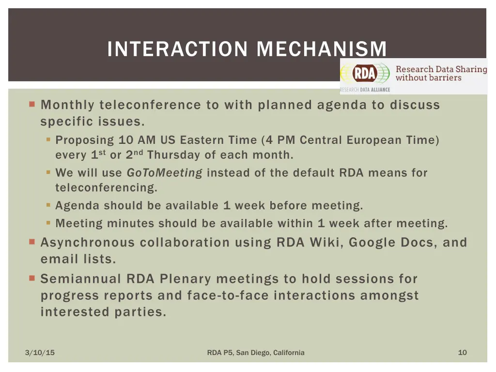 interaction mechanism