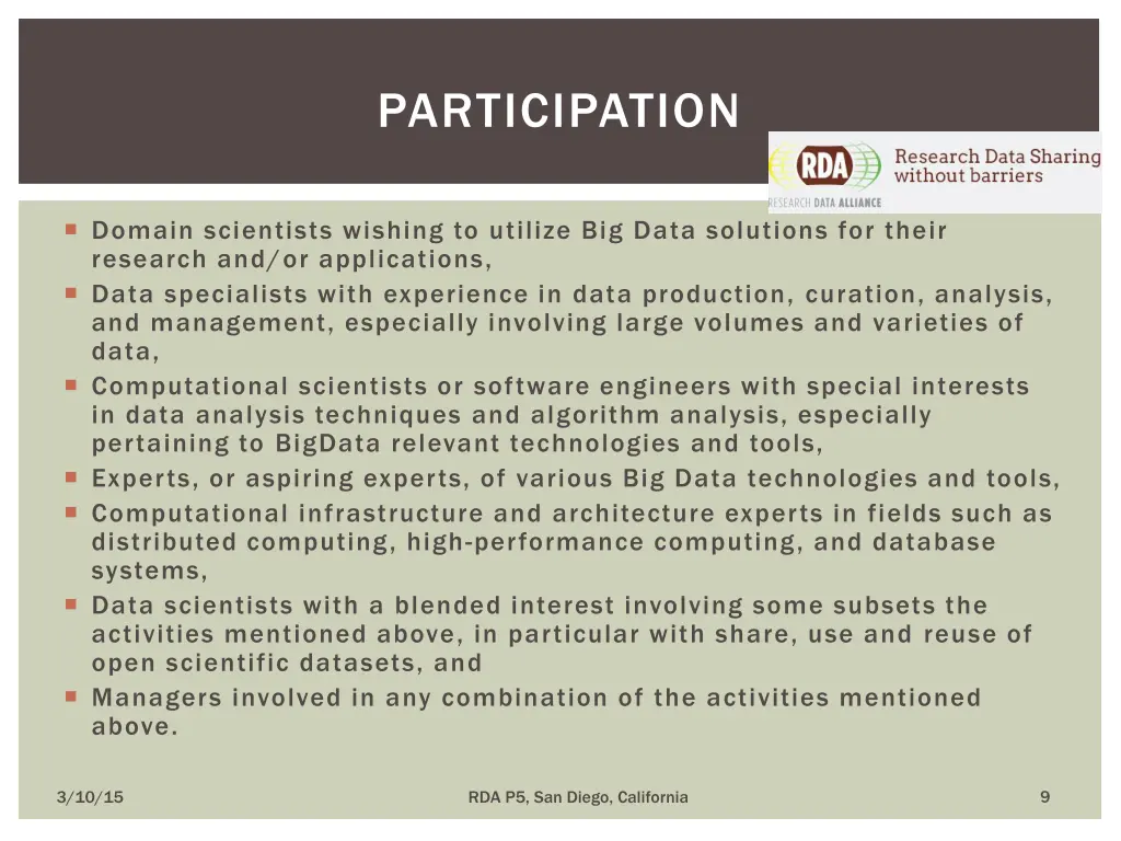 participation