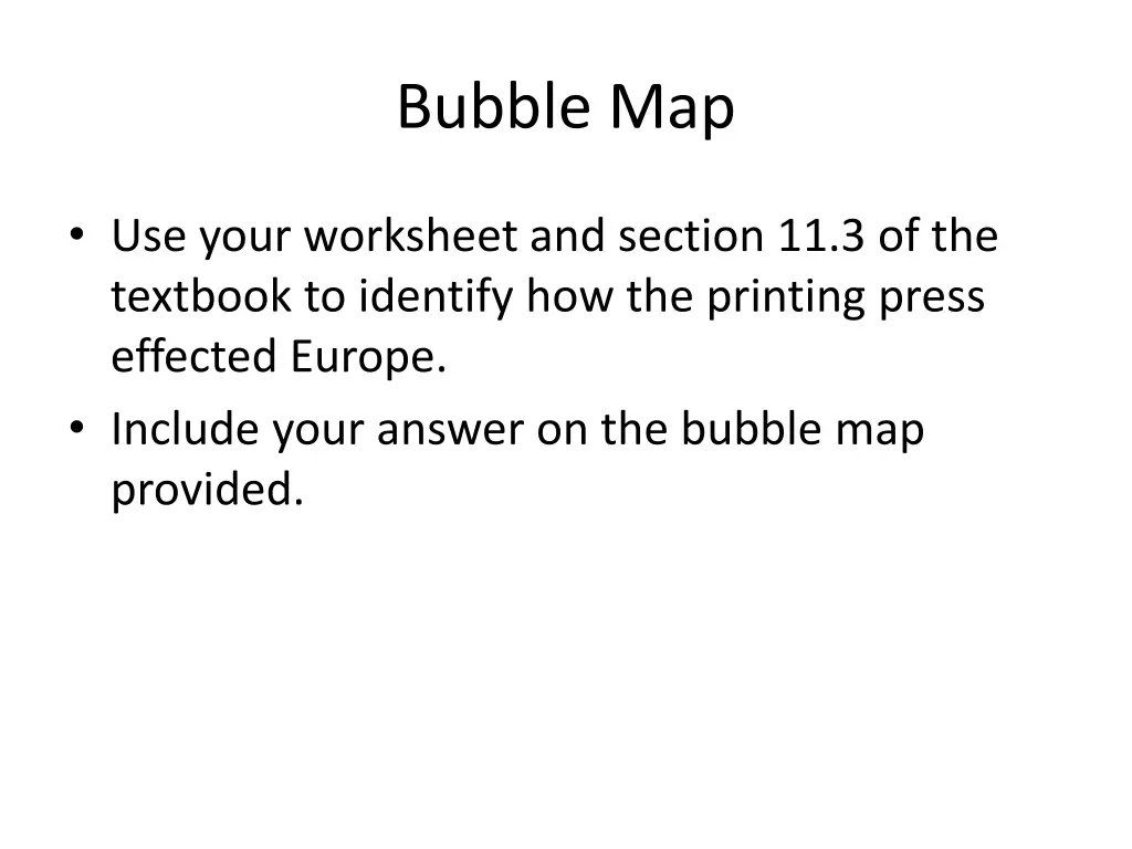 bubble map