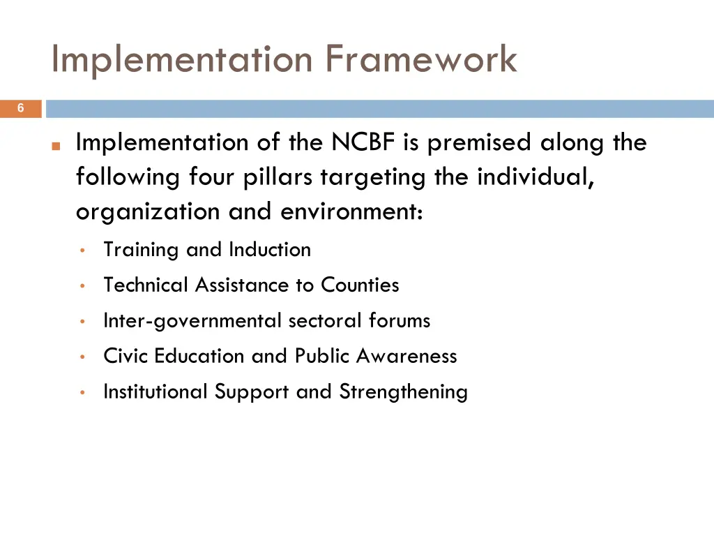 implementation framework