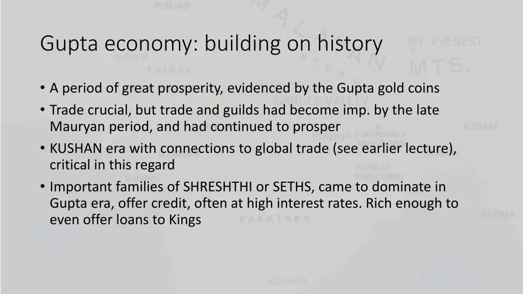 gupta economy building on history