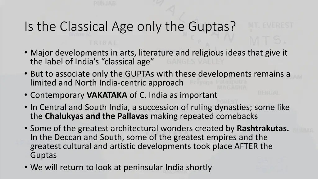 is the classical age only the guptas