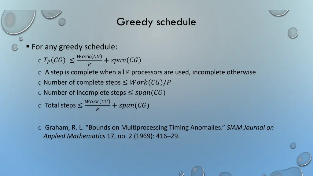 greedy schedule 2