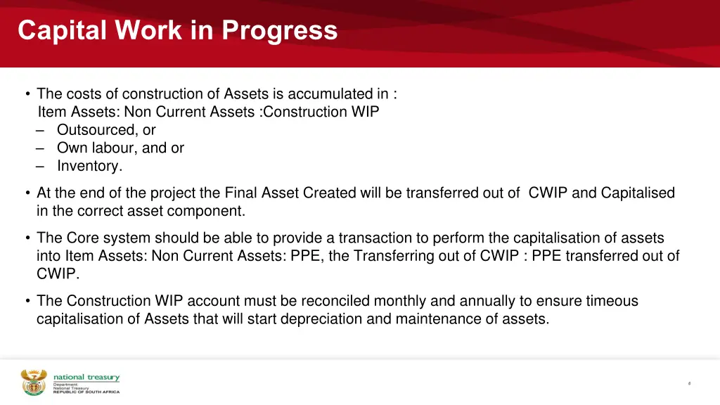 capital work in progress