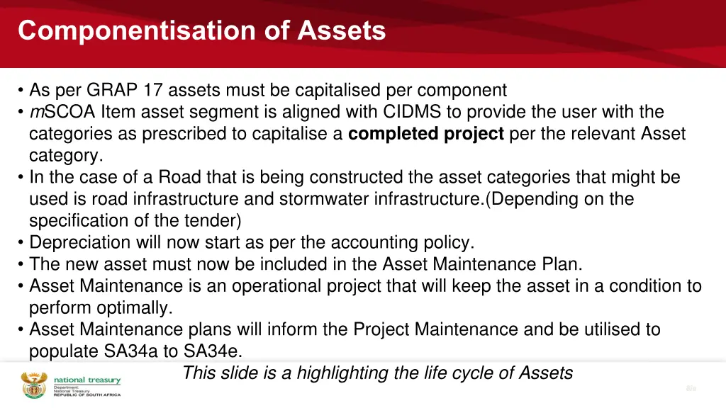 componentisation of assets
