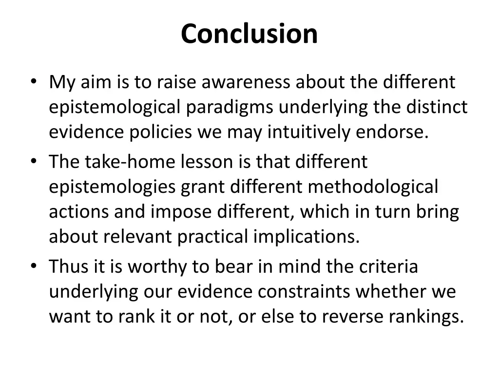 conclusion