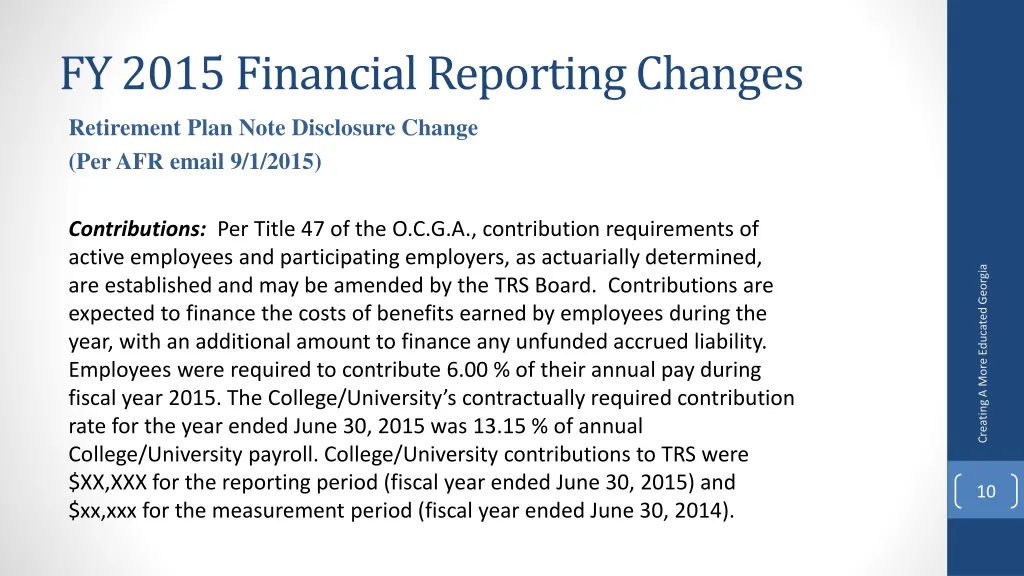 fy 2015 financial reporting changes 1