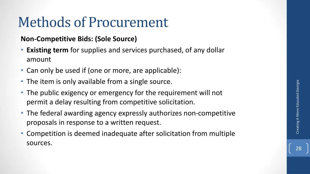methods of procurement 4