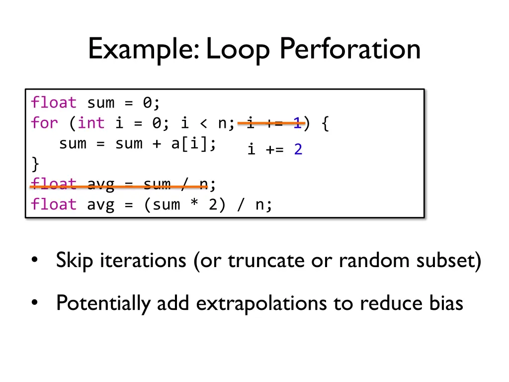 example loop perforation 1