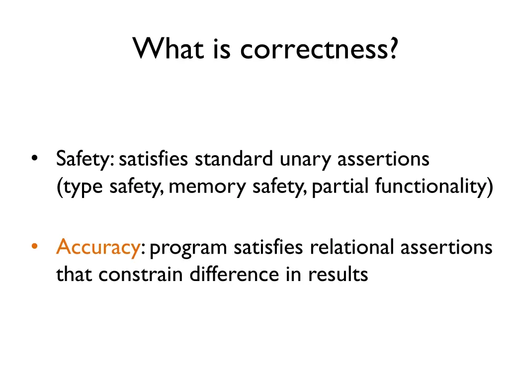 what is correctness 2