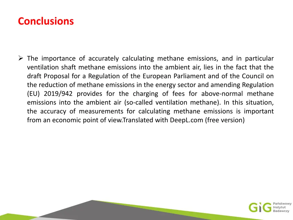 conclusions