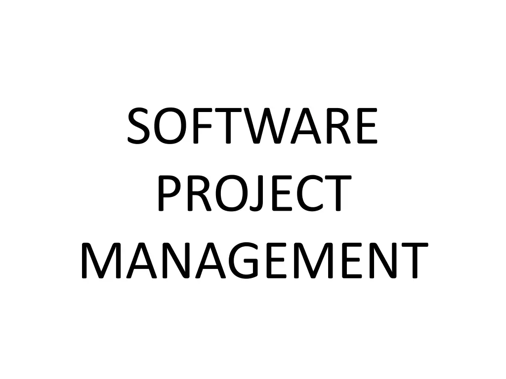 software project management 2