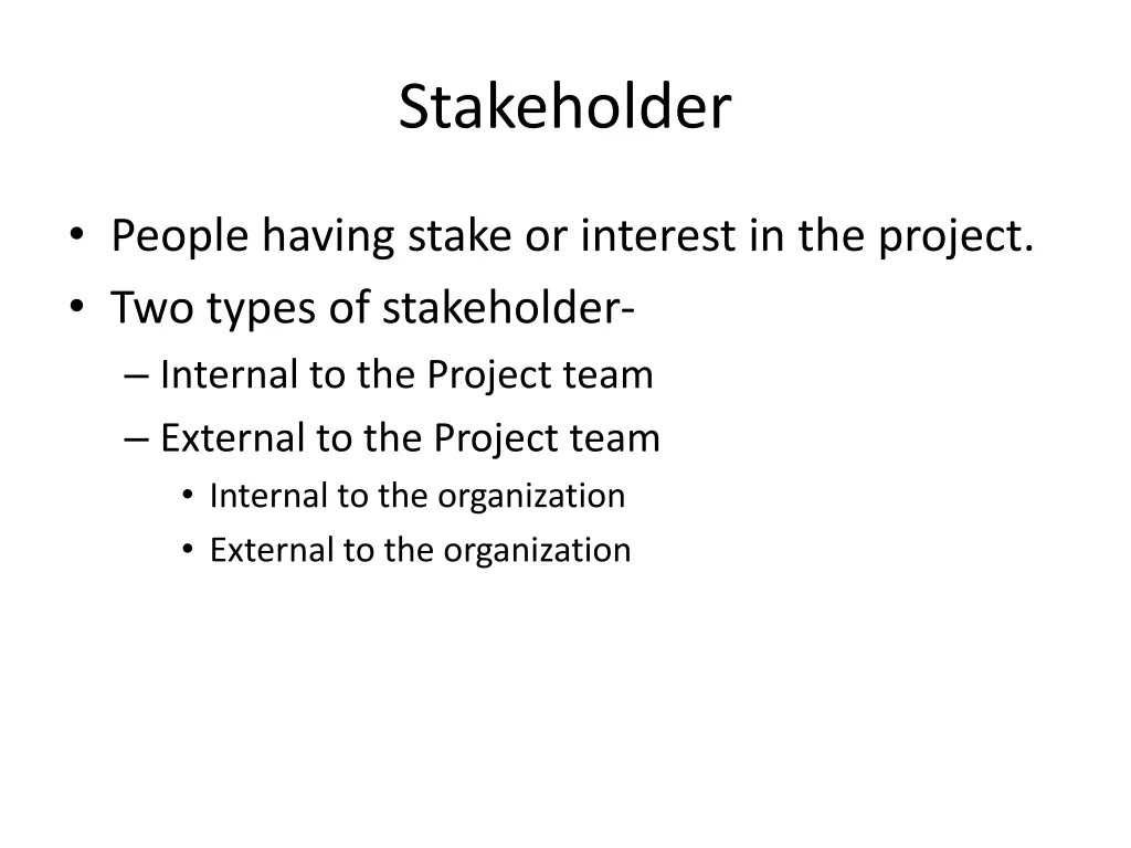 stakeholder