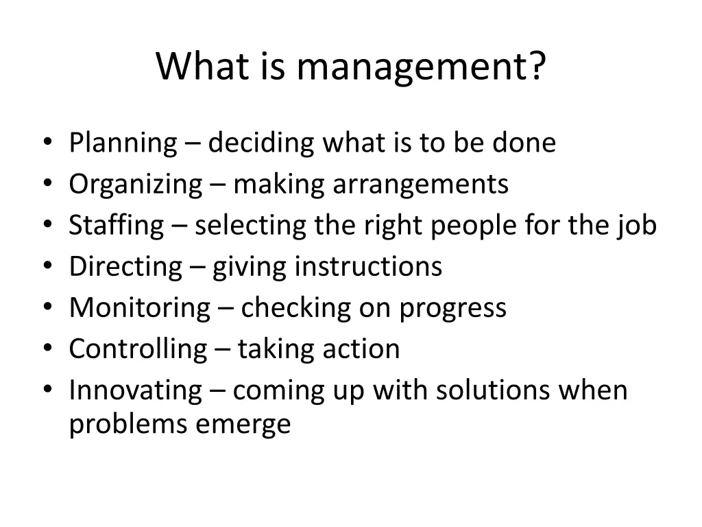 what is management