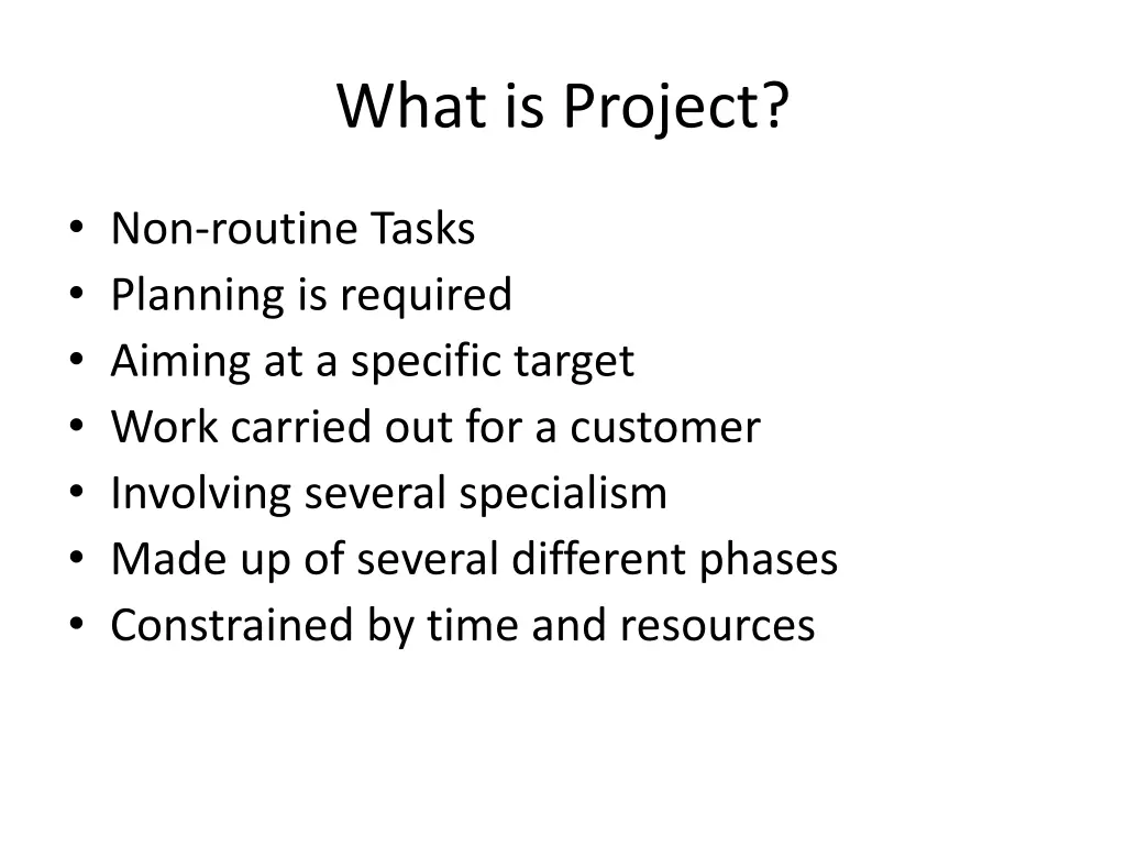 what is project