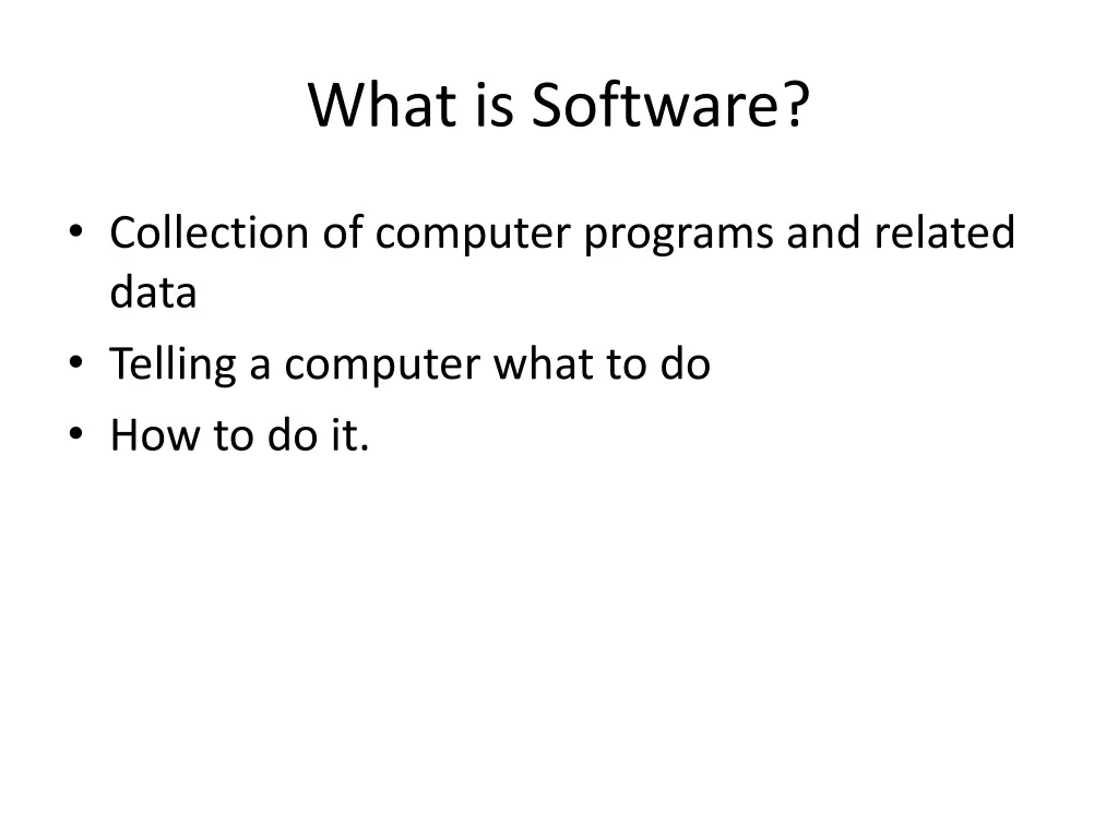 what is software