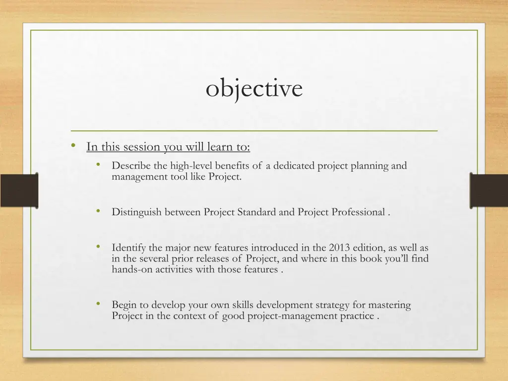 objective