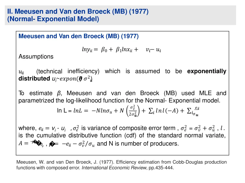 ii meeusen and van den broeck mb 1977 normal