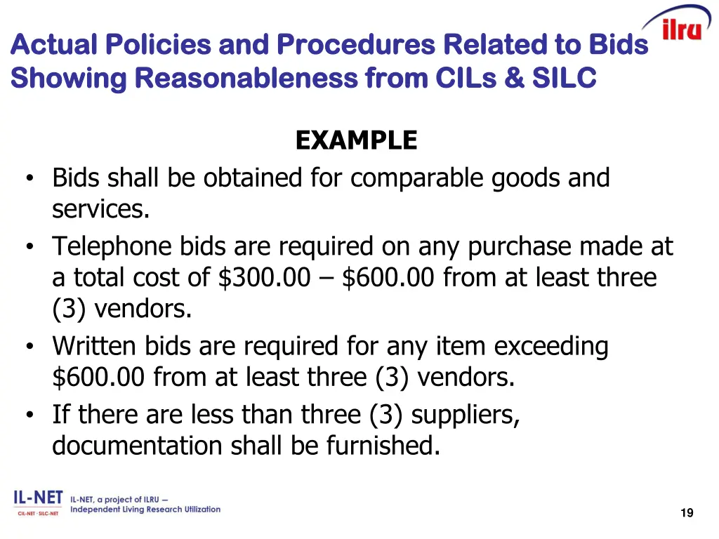 actual policies and procedures actual policies