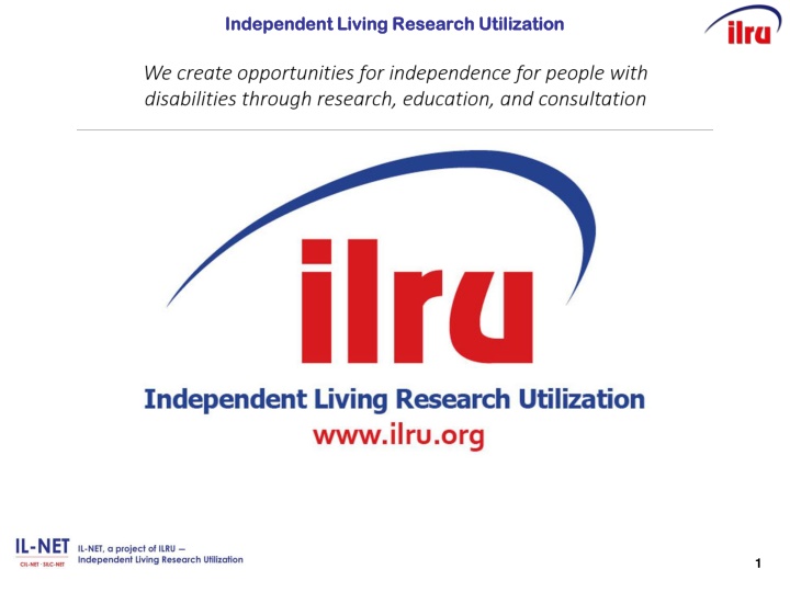 independent living research utilization