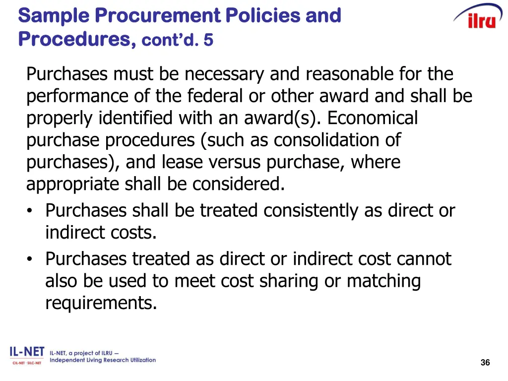 sample procurement policies and sample 1