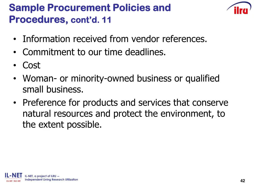 sample procurement sample procurement policies