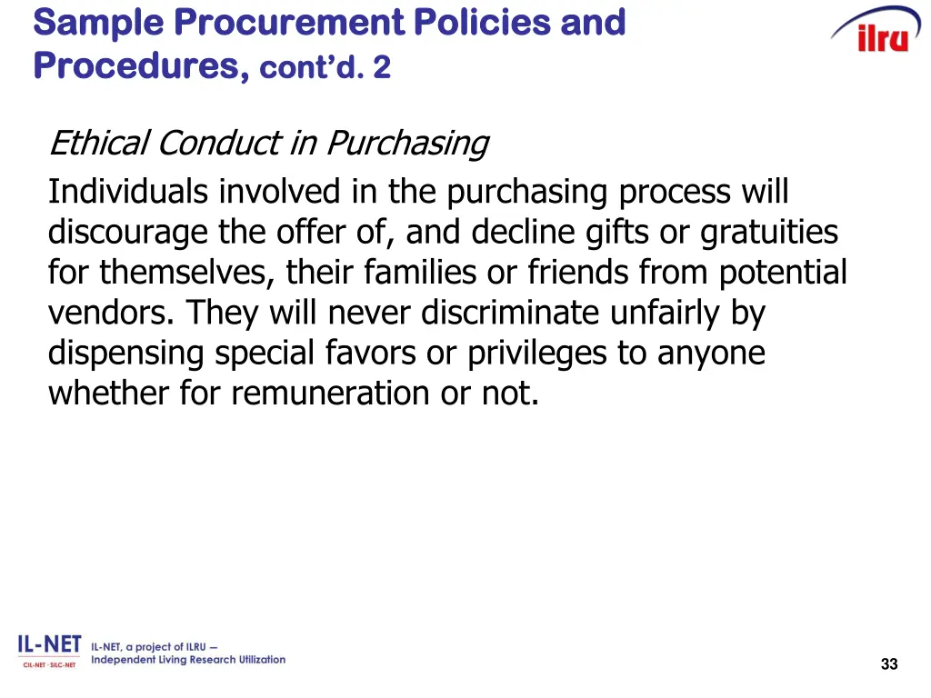 sample sample procurement procurement policies