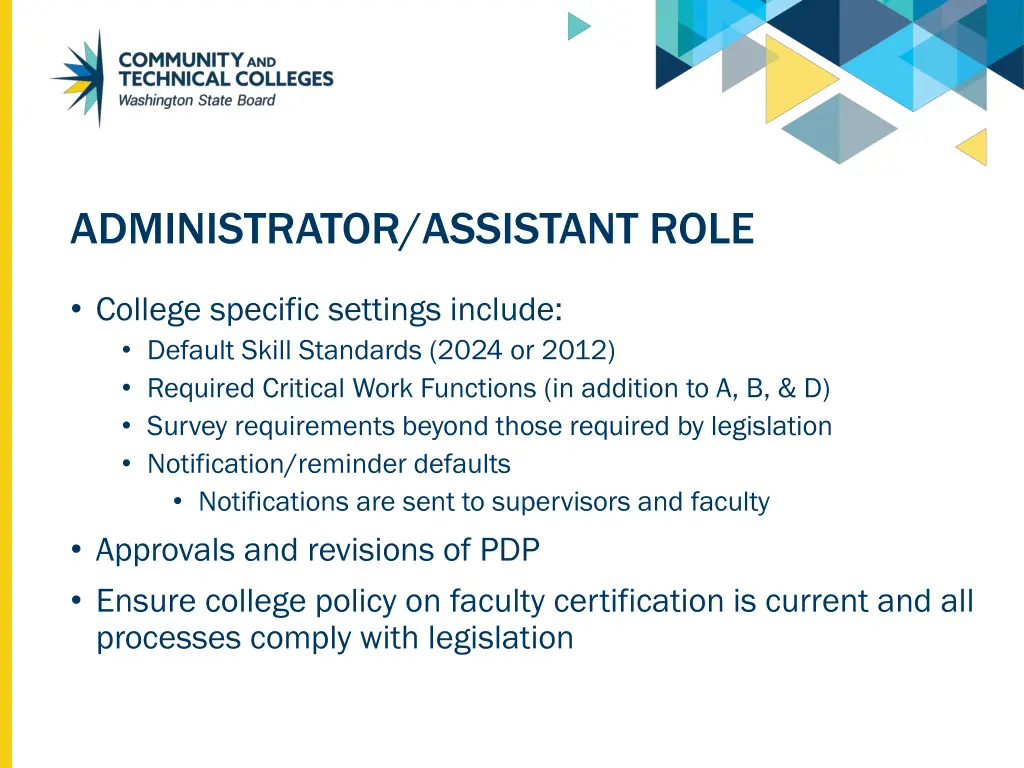 administrator assistant role