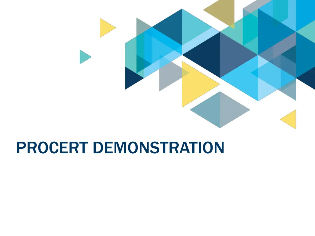 procert demonstration