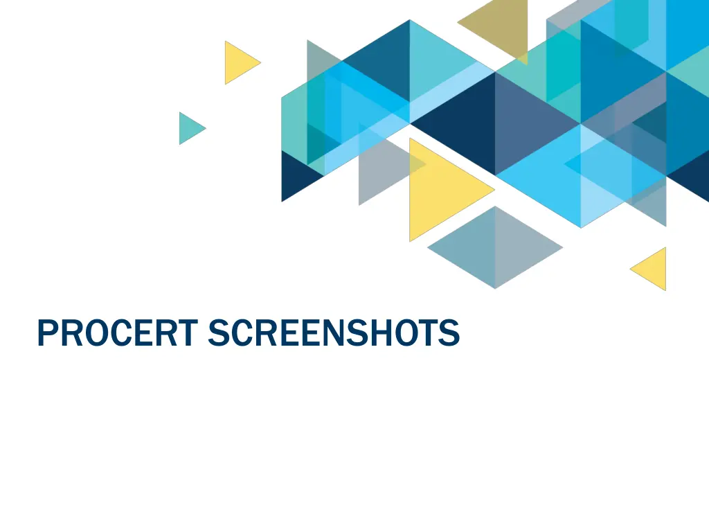 procert screenshots