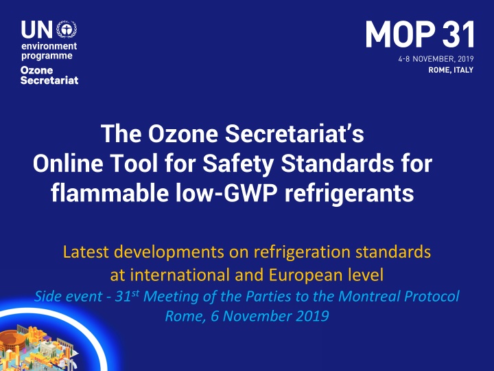 the ozone secretariat s online tool for safety