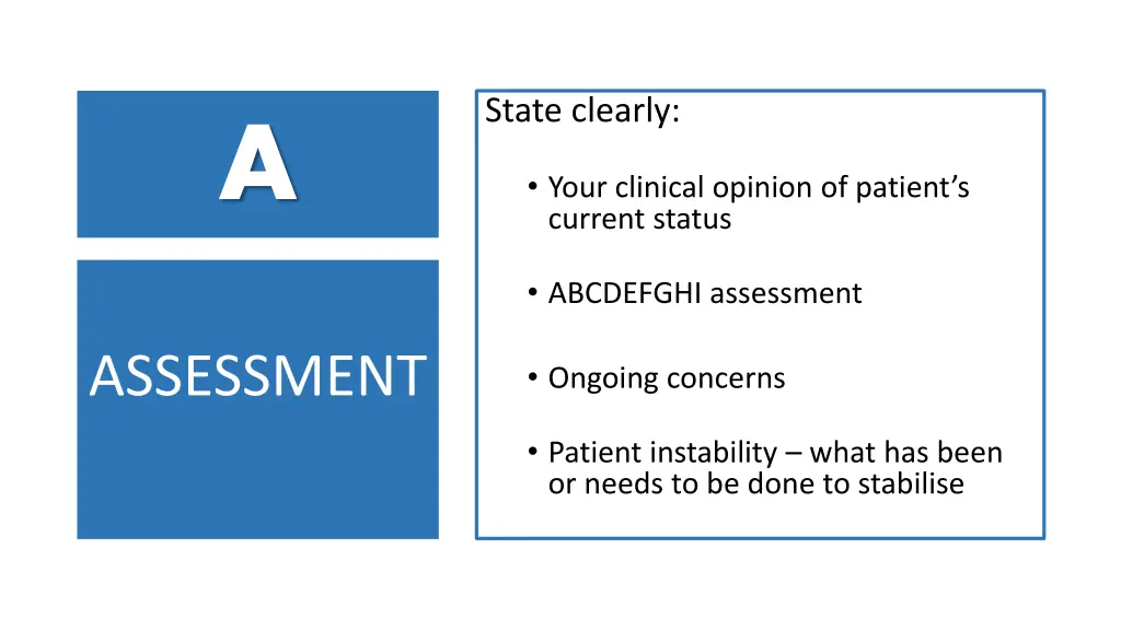 state clearly