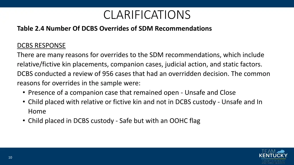 clarifications 2